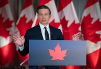 <p>Conservative Leader Pierre Poilievre is seen during a news conference in Ottawa on Monday, July 14, 2025 THE CANADIAN PRESS/Adrian Wyld</p>